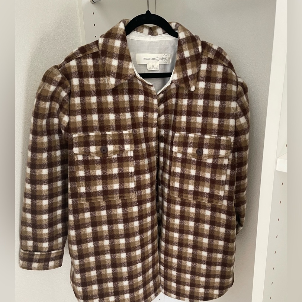 Treasure & Bond Plaid Shacket